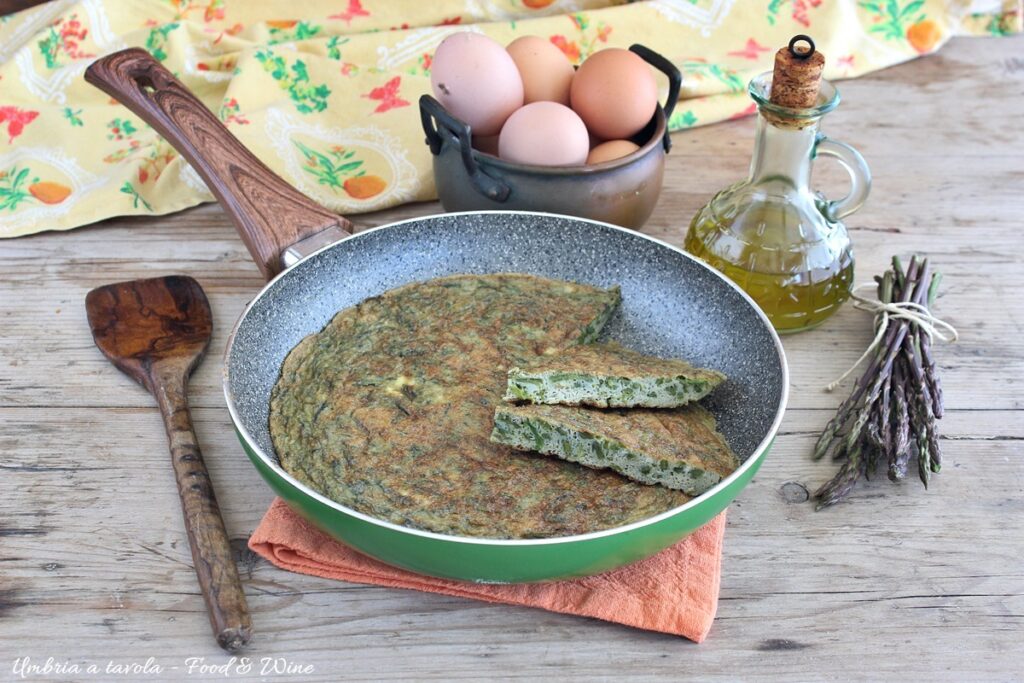 frittata umbra con asparagi di bosco
